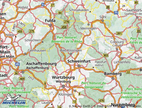 Mapa MICHELIN Bad Kissingen - ViaMichelin