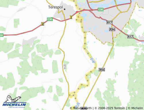 MICHELIN Kołpin-Ogrodniki map - ViaMichelin