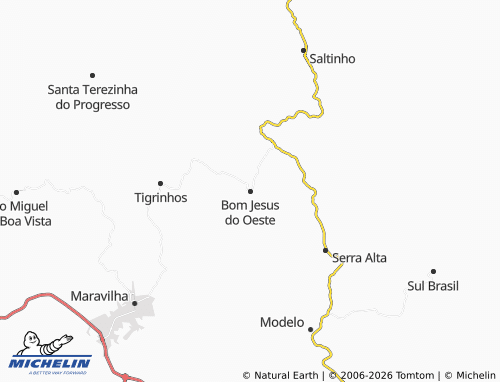 Mappa MICHELIN Bom Jesus do Oeste - ViaMichelin