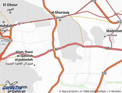 MICHELIN El Sherouk 1 map - ViaMichelin