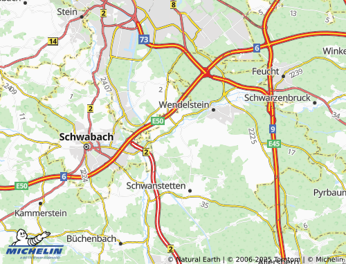 MICHELIN Königshammer map - ViaMichelin