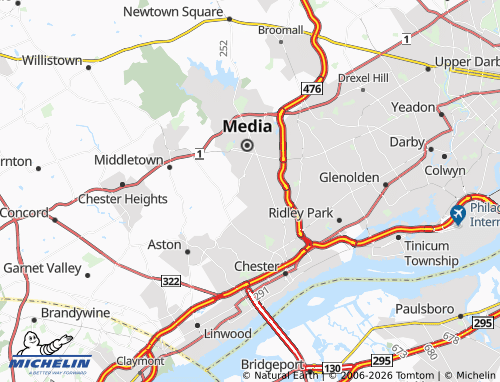 MICHELIN Rose Valley map - ViaMichelin