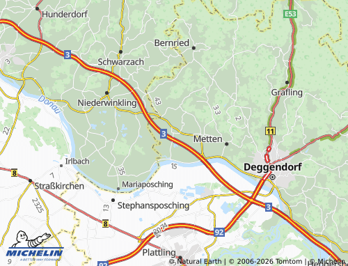 MICHELIN-Landkarte Offenberg - ViaMichelin