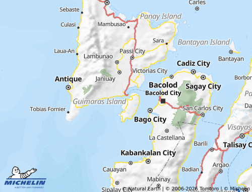 MICHELIN Western Visayas map - ViaMichelin