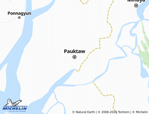 Mapa MICHELIN Pauktaw - ViaMichelin