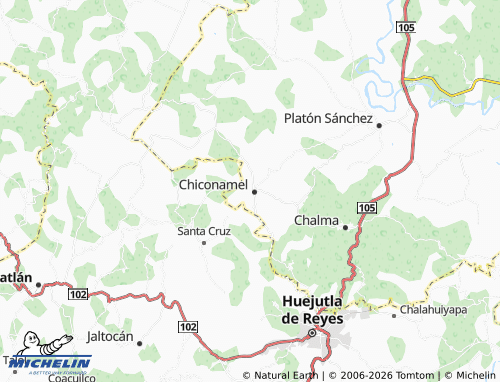 Mapa MICHELIN La Cruz - ViaMichelin