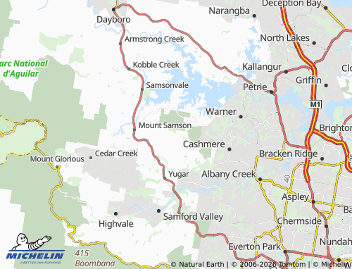 MICHELIN Clear Mountain map - ViaMichelin