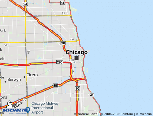 Mapa MICHELIN Chicago - ViaMichelin