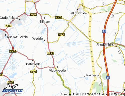 Kaart MICHELIN Veelerveen - ViaMichelin
