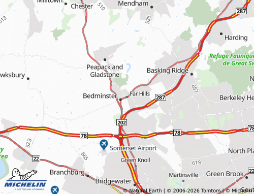 Mapa MICHELIN Far Hills - ViaMichelin