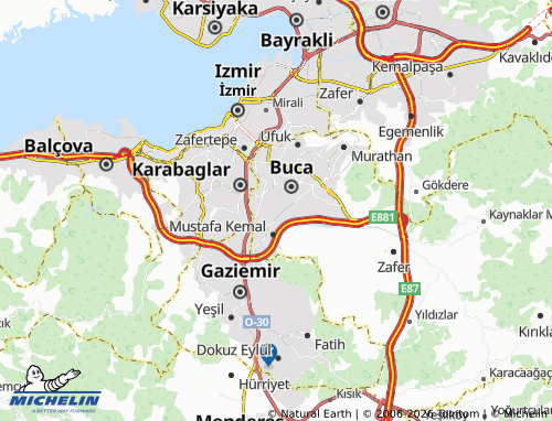 Mapa MICHELIN Yeşilbağlar - ViaMichelin