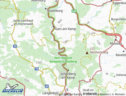 MICHELIN Plank am Kamp map - ViaMichelin