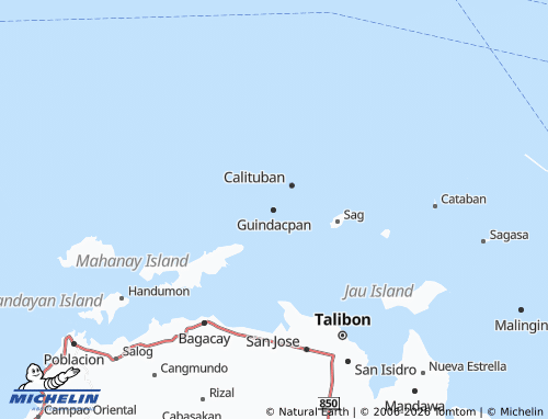 MICHELIN Guindacpan map - ViaMichelin