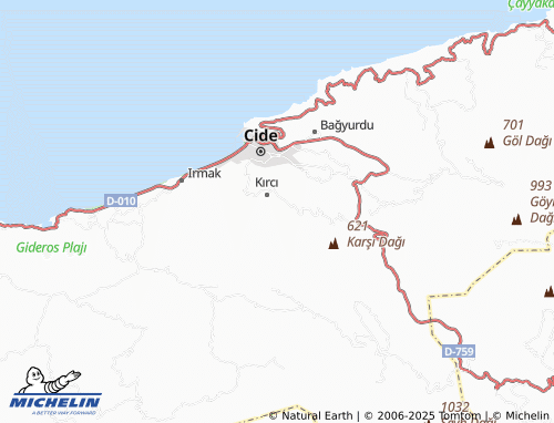 MICHELIN Sırakaya map - ViaMichelin