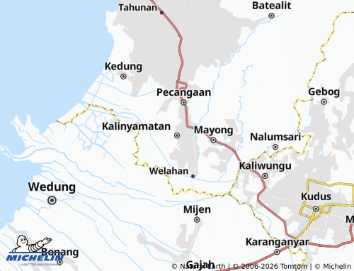 Carte MICHELIN Kalinyamatan - ViaMichelin