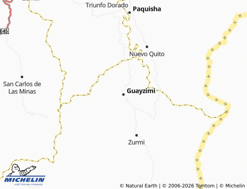 Mapa MICHELIN Guayzimi - ViaMichelin