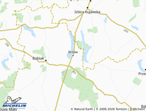 Carte MICHELIN Brdów - ViaMichelin