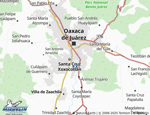 MICHELIN Riberas del Atoyac, Indeco Xoxo map - ViaMichelin