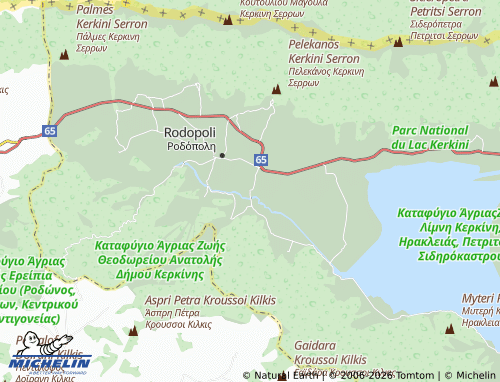 MICHELIN Sidirochori map - ViaMichelin