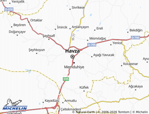 MICHELIN İnönü map - ViaMichelin