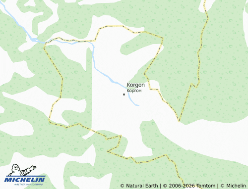 MICHELIN-Landkarte Korgon - ViaMichelin