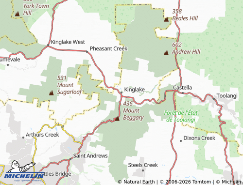 MICHELIN Kinglake map - ViaMichelin