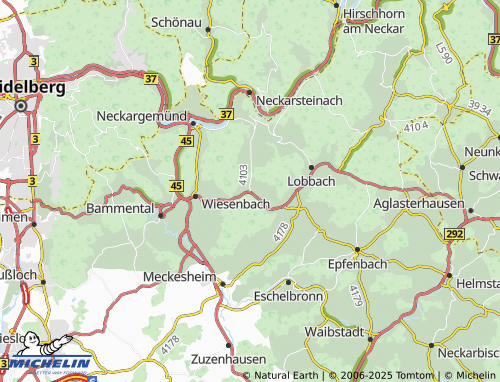 Carte MICHELIN Langenzell - ViaMichelin