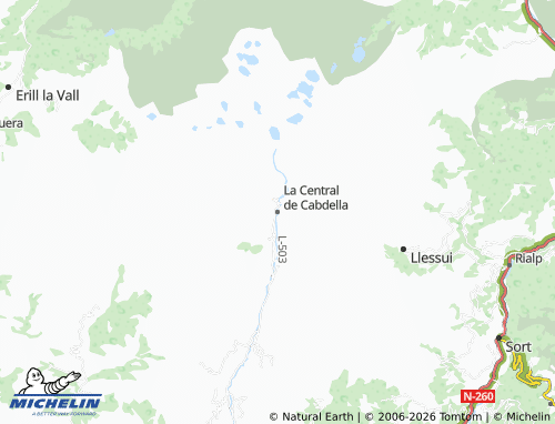 MICHELIN-Landkarte La Central de Cabdella - ViaMichelin