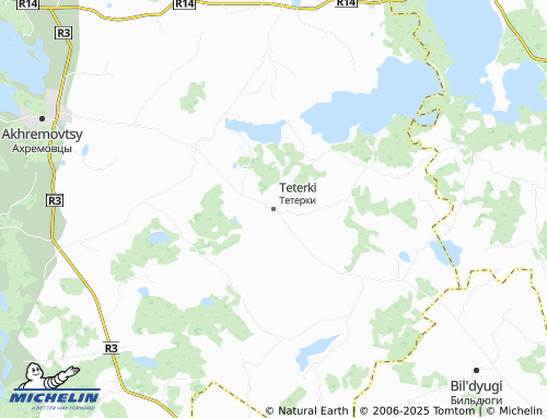 MICHELIN Teterki map - ViaMichelin