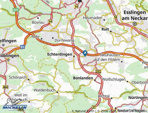 MICHELIN Echterdingen map - ViaMichelin