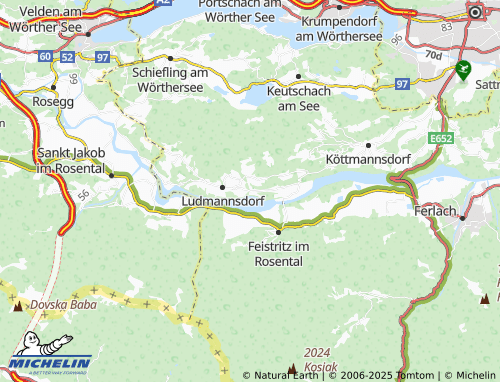 MICHELIN-Landkarte Moschenitzen - ViaMichelin