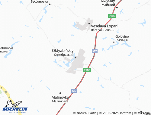 MICHELIN Oktyabr'skiy map - ViaMichelin