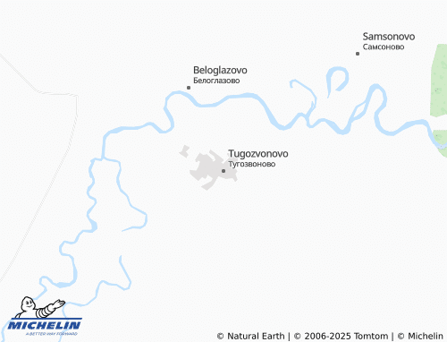 MICHELIN Tugozvonovo map - ViaMichelin