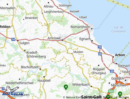Kaart MICHELIN Hagenwil bei Amriswil - ViaMichelin