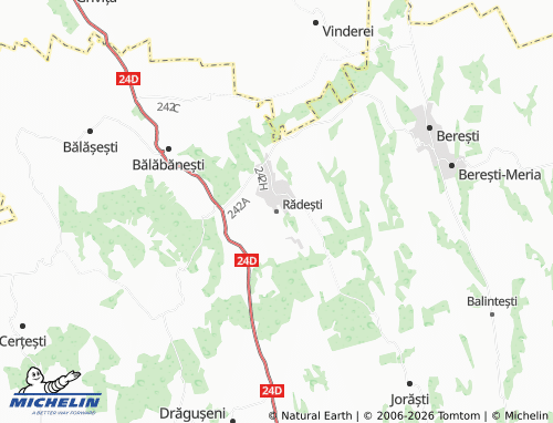 MICHELIN-Landkarte Rădești - ViaMichelin
