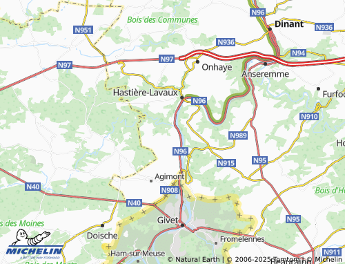 Mappa MICHELIN Hermeton-sur-Meuse - ViaMichelin