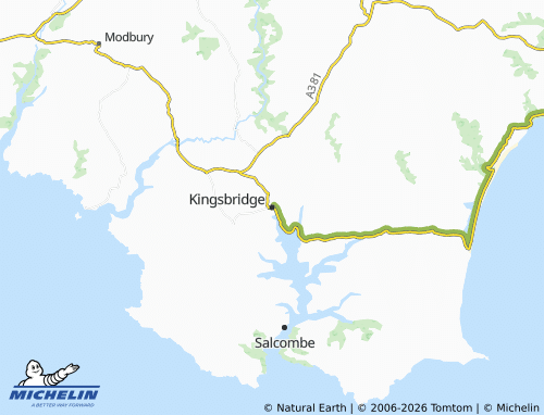 MICHELIN Kingsbridge map - ViaMichelin