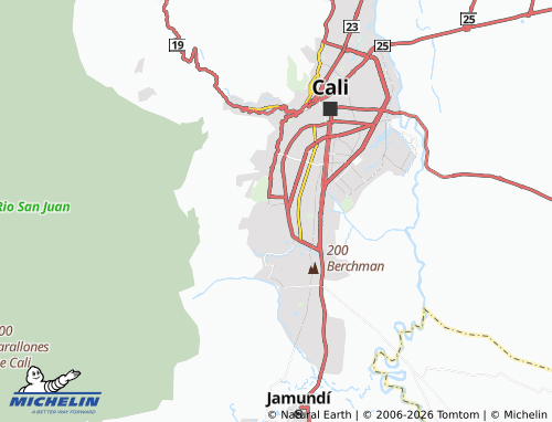Carte MICHELIN Colinas del Sur - ViaMichelin