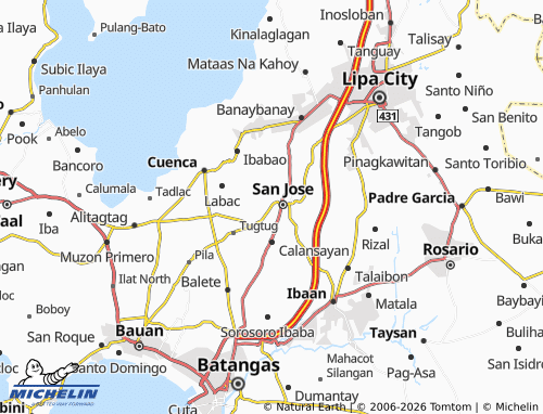 MICHELIN Palanca map - ViaMichelin