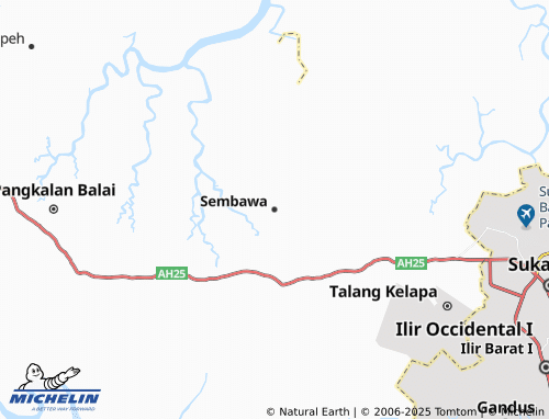MICHELIN Sembawa map - ViaMichelin