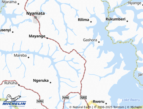 MICHELIN Kuwuruganda map - ViaMichelin