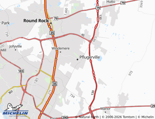 Mapa MICHELIN Pflugerville - ViaMichelin