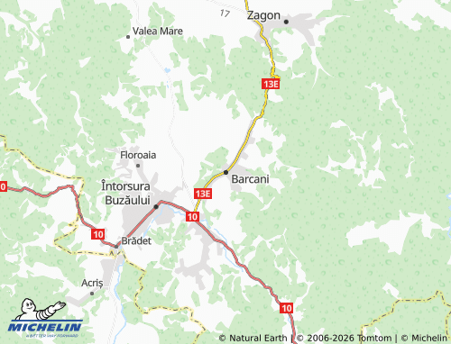 Mapa MICHELIN Barcani - ViaMichelin