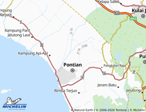 MICHELIN Parit Bugis map - ViaMichelin