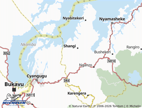 MICHELIN-Landkarte Bushenge - ViaMichelin