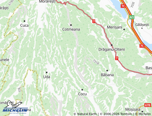 Carte MICHELIN Bărbătești - ViaMichelin