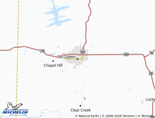 Mappa MICHELIN De Queen - ViaMichelin