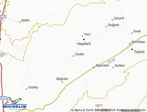 MICHELIN Ocaklı map - ViaMichelin