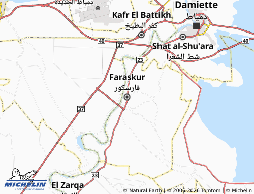 Mappa MICHELIN Faraskour - ViaMichelin
