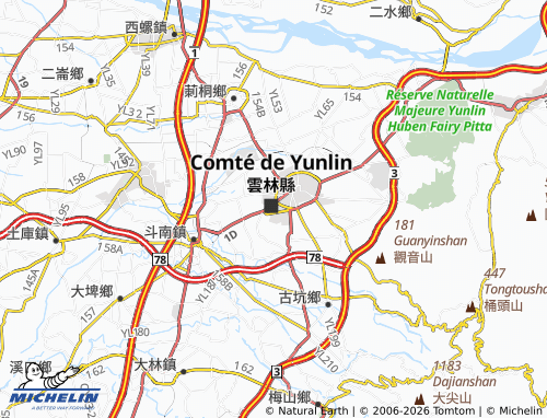 Mapa MICHELIN dou liu shi - ViaMichelin